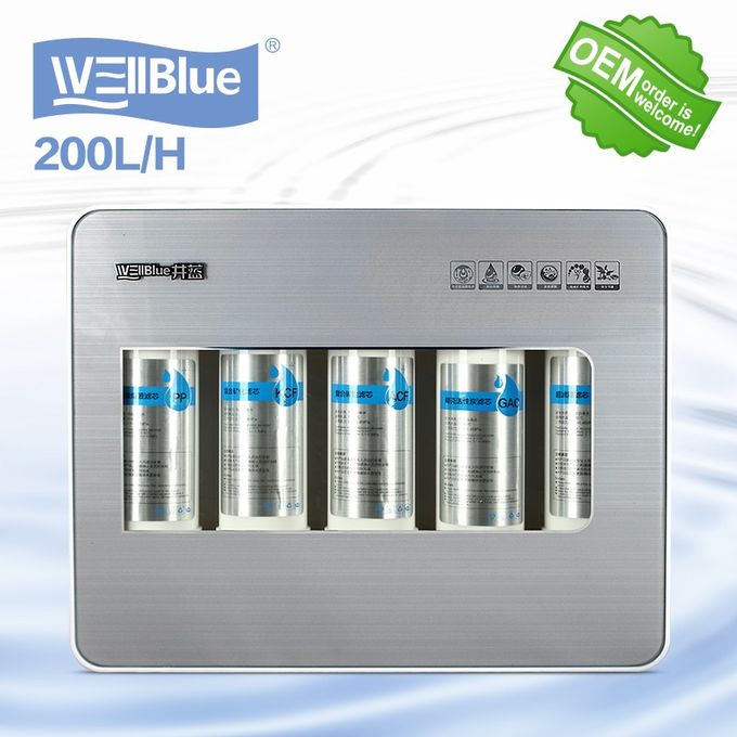 da máquina alcalina do filtro de água de 5 F do undersink das fases filtro em caixa alcalino de água