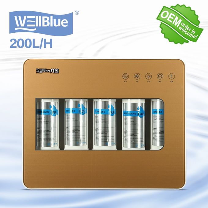 da máquina alcalina do filtro de água de 5 F do undersink das fases filtro em caixa alcalino de água