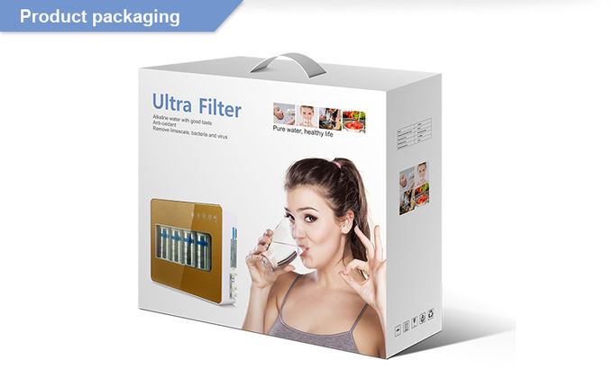 da máquina alcalina do filtro de água de 5 F do undersink das fases filtro em caixa alcalino de água